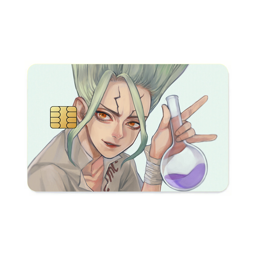 Anime Dr. Stone Credit Card Skins (4-in-1 Pack)