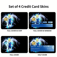 Load image into Gallery viewer, Anime Dragon Ball Z  Credit Card Skins (4-in-1 Pack)
