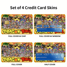 Load image into Gallery viewer, Anime Dragon Ball Z  Credit Card Skins (4-in-1 Pack)
