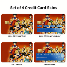 Load image into Gallery viewer, Anime Dragon Ball Z  Credit Card Skins (4-in-1 Pack)
