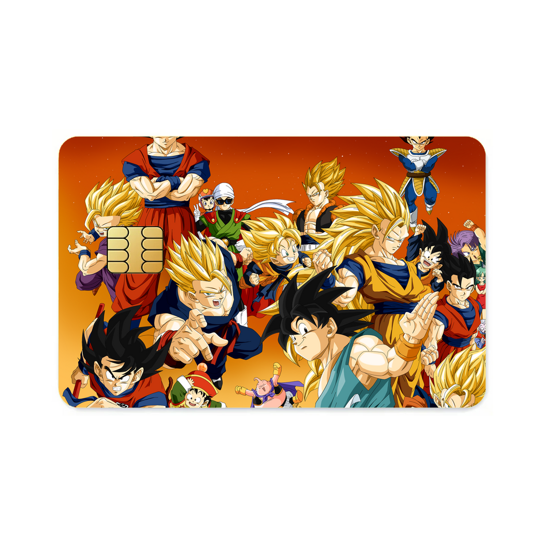 Anime Dragon Ball Z Credit Card Skins (4-in-1 Pack)