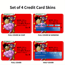 Load image into Gallery viewer, Anime Dragon Ballr Credit Card Skins (4-in-1 Pack)
