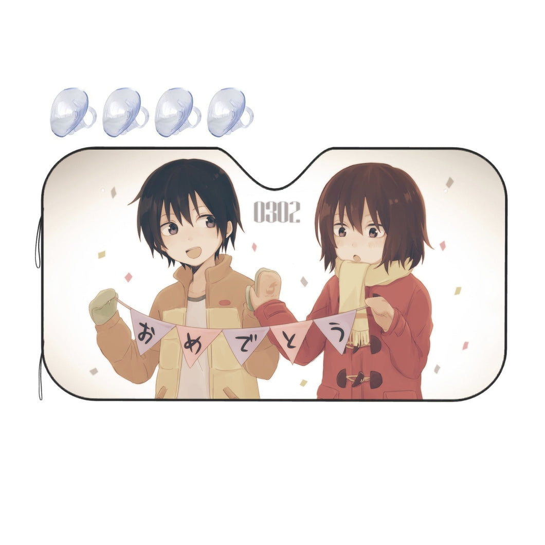 Anime ERASED  Car Sunshade
