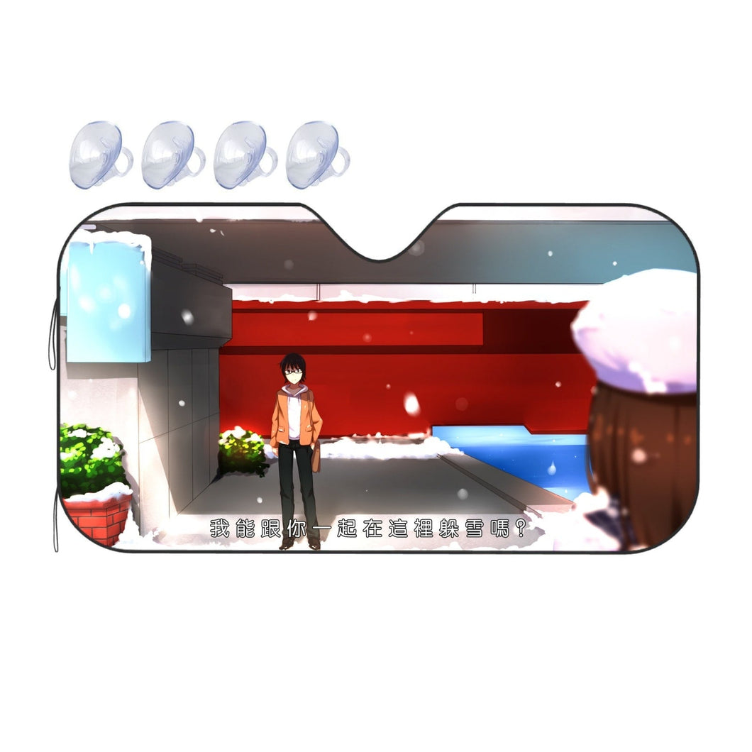 Anime ERASED  Car Sunshade