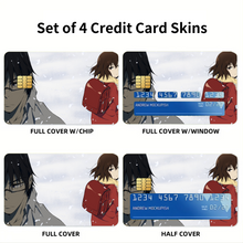 Load image into Gallery viewer, Anime ERASED Credit Card Skins (4-in-1 Pack)
