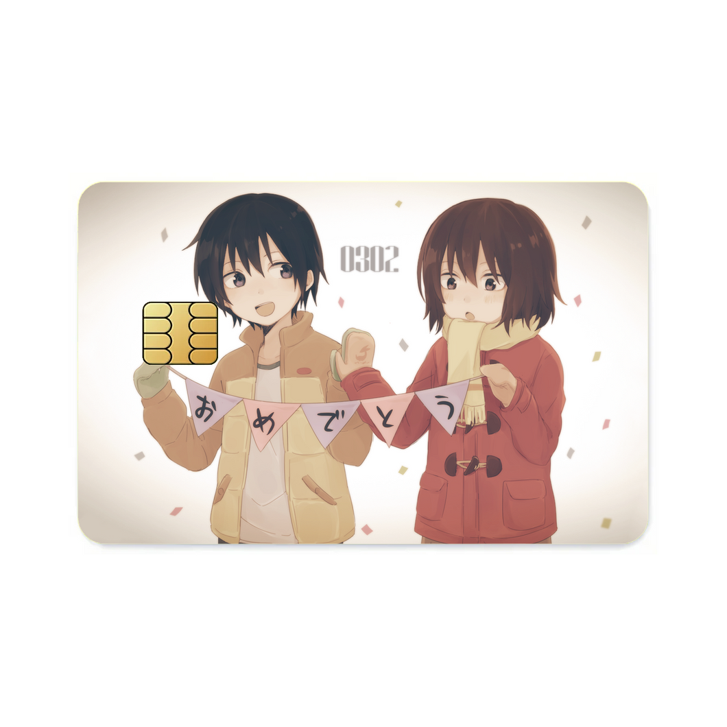 Anime ERASED  Credit Card Skins (4-in-1 Pack)