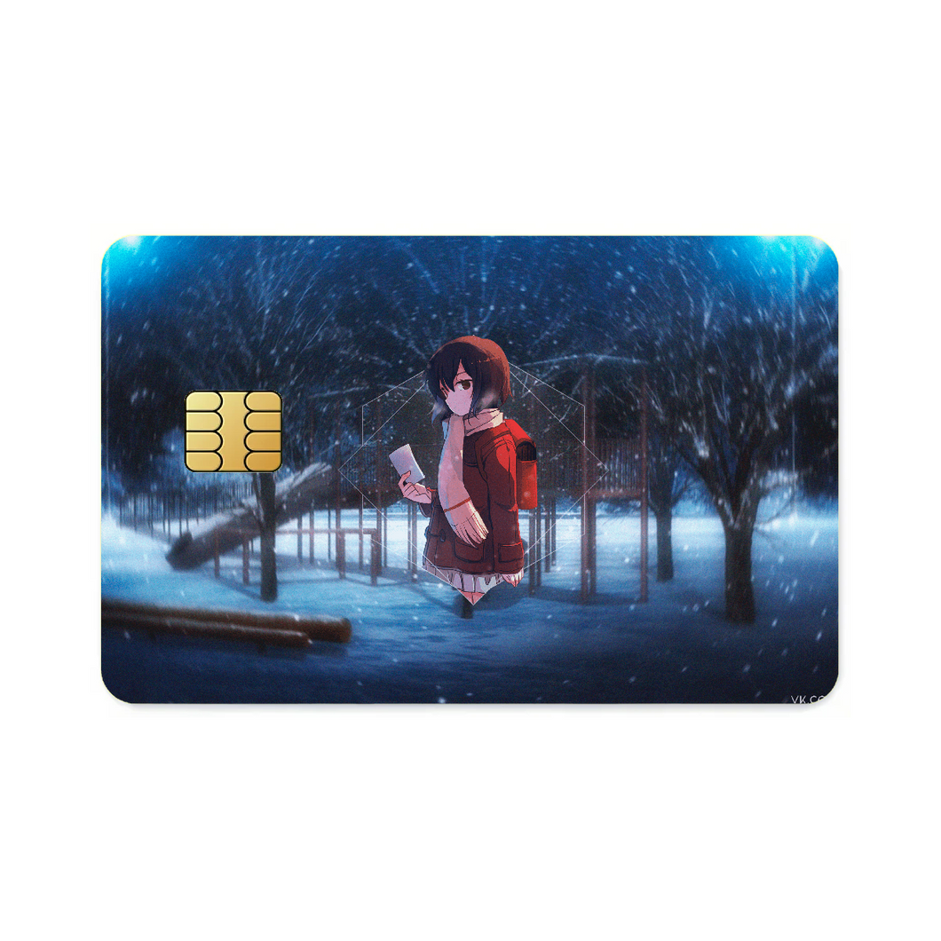 Anime ERASED Credit Card Skins (4-in-1 Pack)