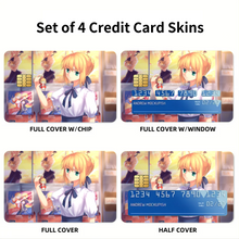 Load image into Gallery viewer, Anime Fate/Stay Night  Credit Card Skins (4-in-1 Pack)
