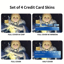 Load image into Gallery viewer, Anime Fate/Zero  Credit Card Skins (4-in-1 Pack)
