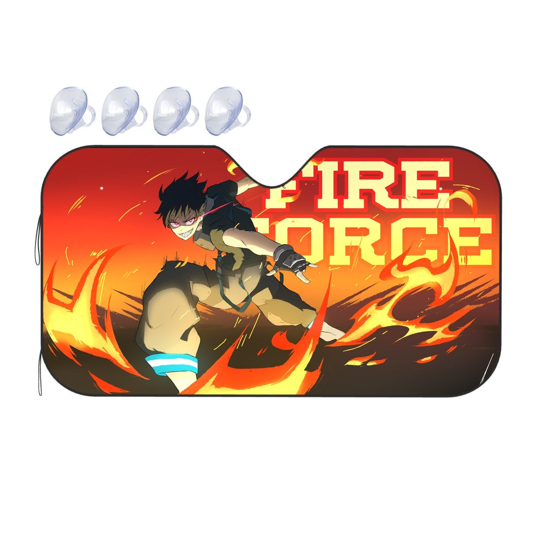 Anime Fire Force  Car Sunshade