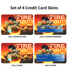 Load image into Gallery viewer, Anime Fire Force  Credit Card Skins (4-in-1 Pack)
