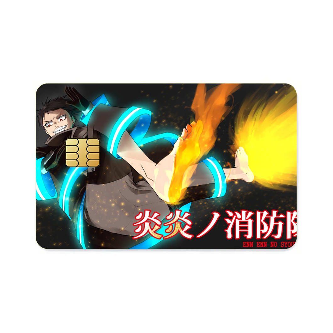Anime Fire Force  Credit Card Skins (4-in-1 Pack)