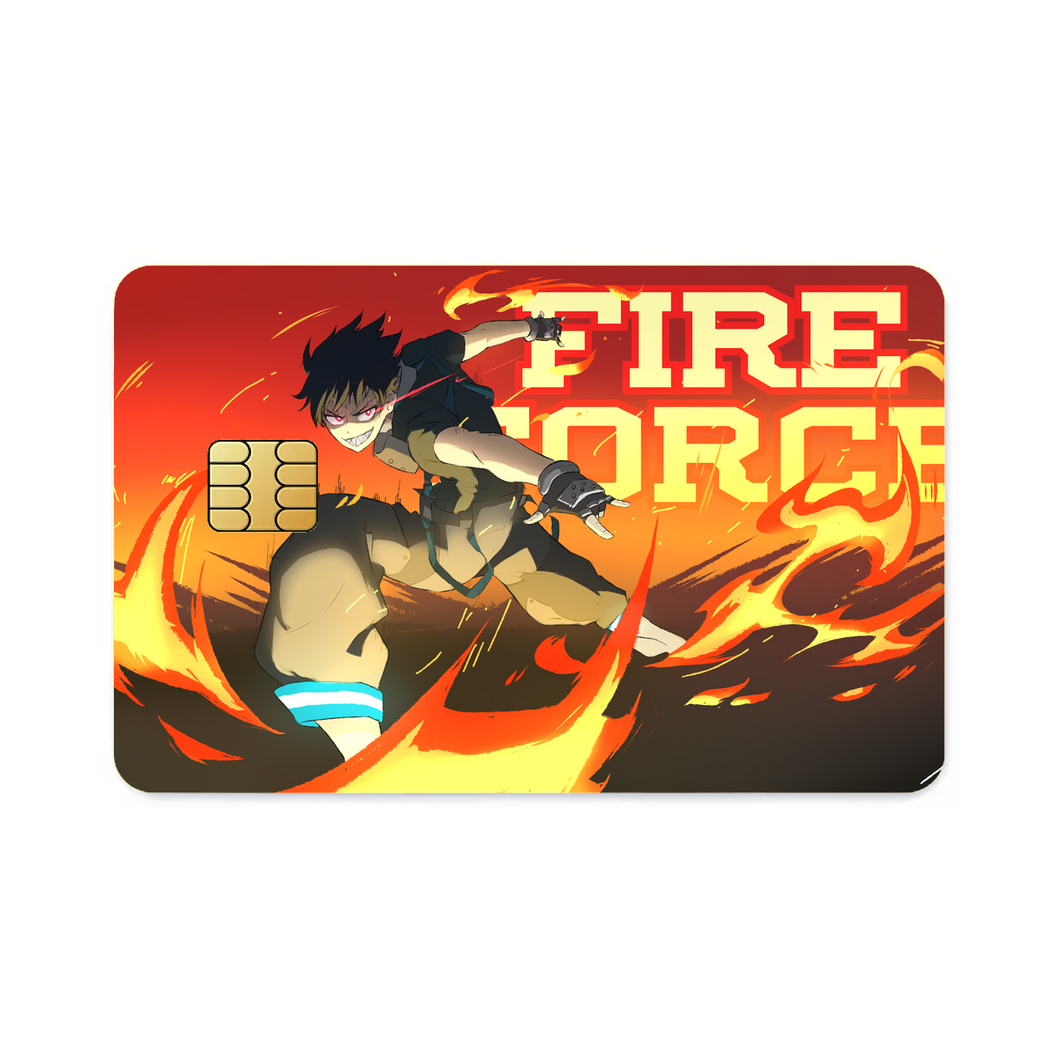 Anime Fire Force  Credit Card Skins (4-in-1 Pack)