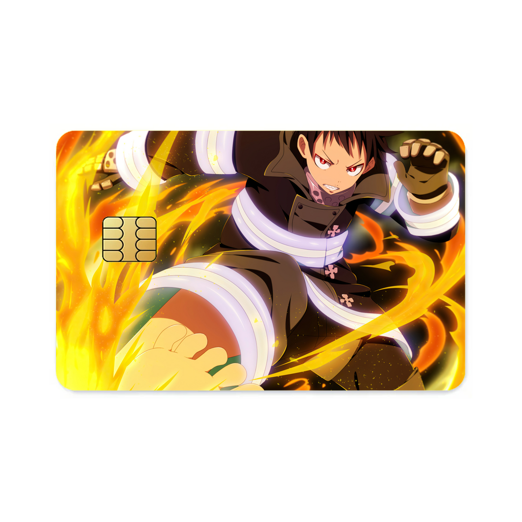 Anime Fire Force Credit Card Skins (4-in-1 Pack)