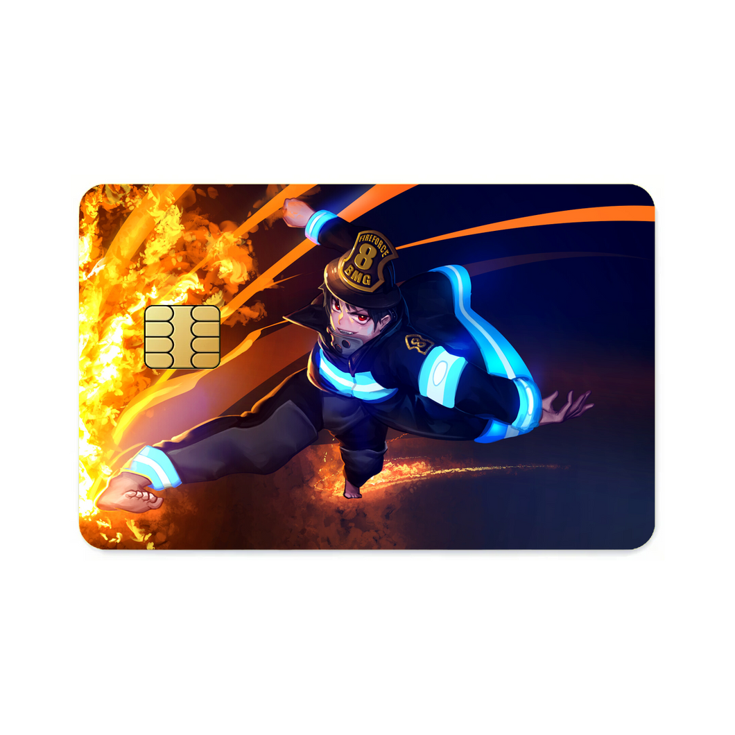 Anime Fire Force  Credit Card Skins (4-in-1 Pack)