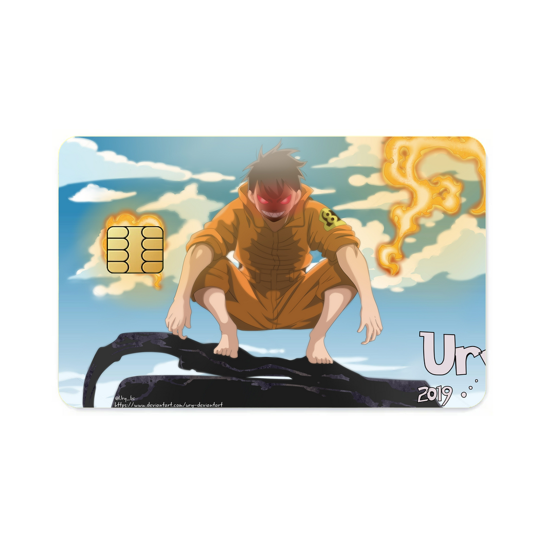 Anime Fire Force  Credit Card Skins (4-in-1 Pack)
