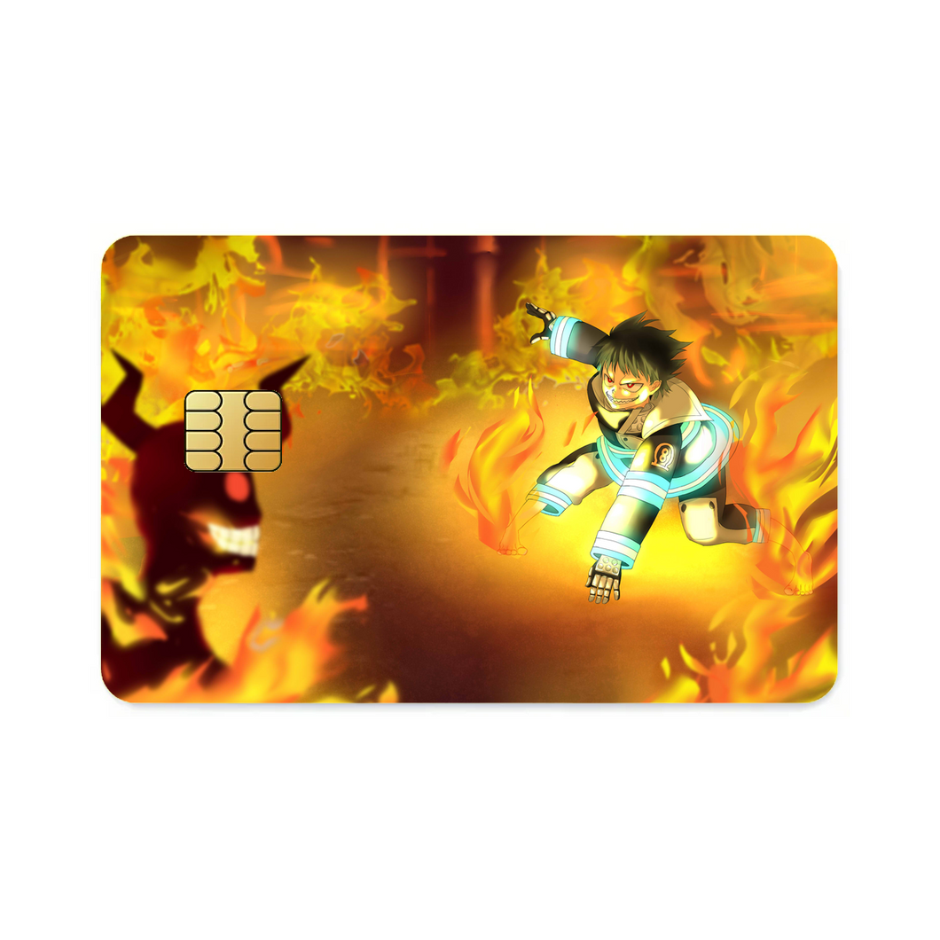 Anime Fire Force  Credit Card Skins (4-in-1 Pack)