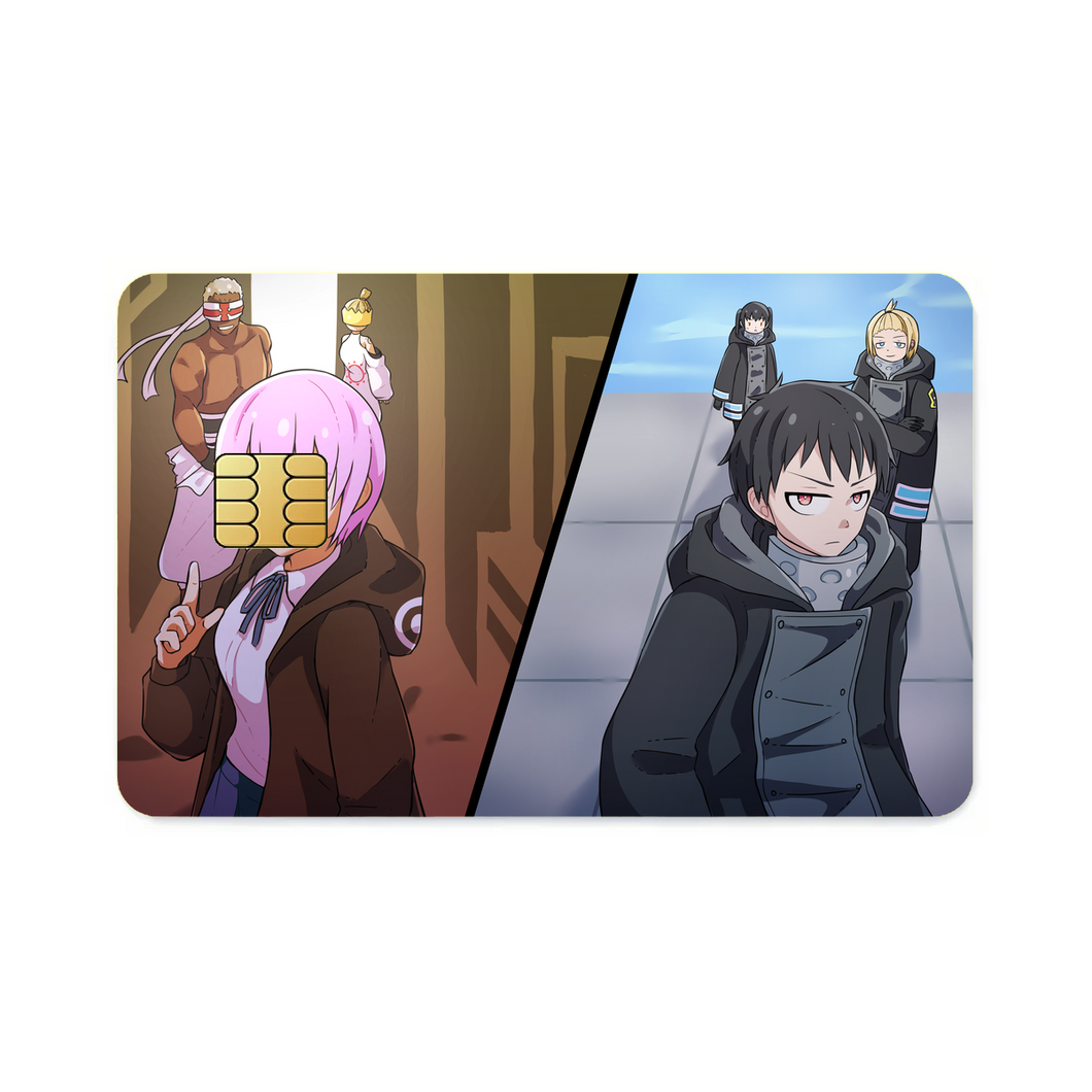 Anime Fire Force Credit Card Skins (4-in-1 Pack)