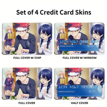 Load image into Gallery viewer, Anime Food Wars: Shokugeki no Soma Credit Card Skins (4-in-1 Pack)

