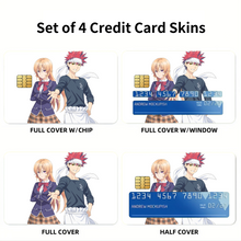 Load image into Gallery viewer, Anime Food Wars: Shokugeki no Soma Credit Card Skins (4-in-1 Pack)
