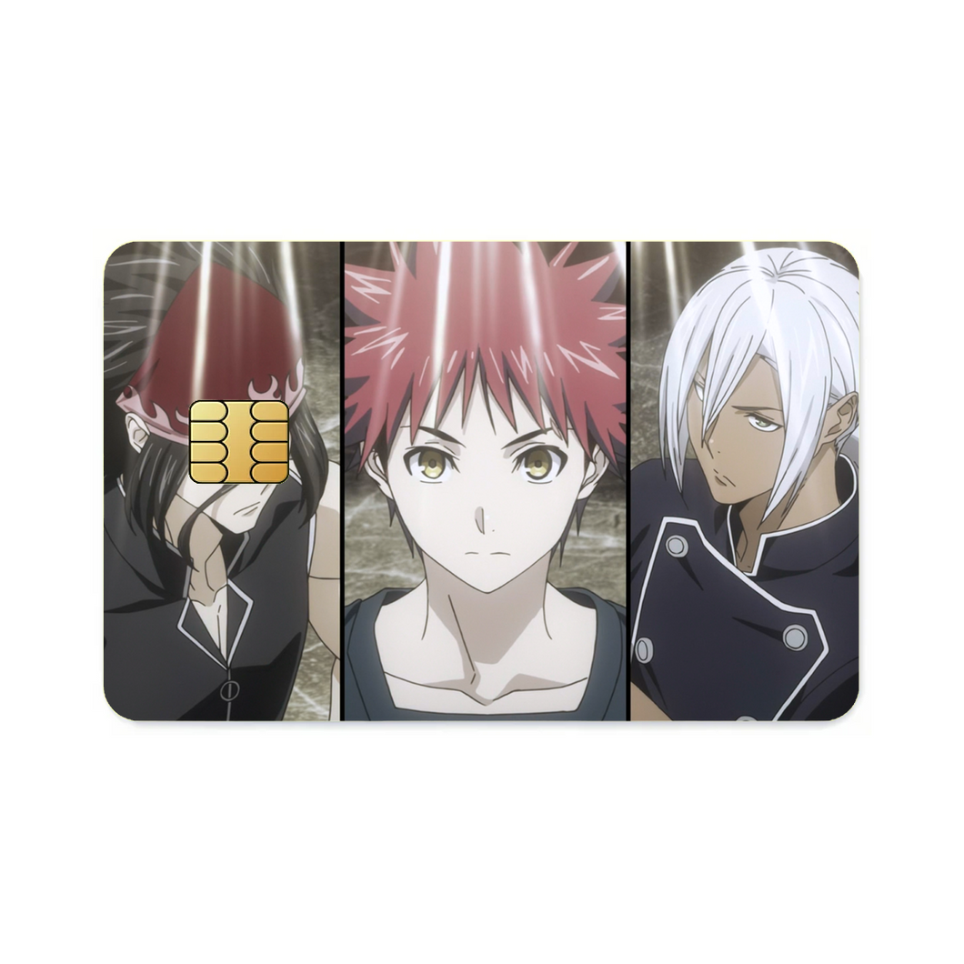 Anime Food Wars: Shokugeki no Soma Credit Card Skins (4-in-1 Pack)