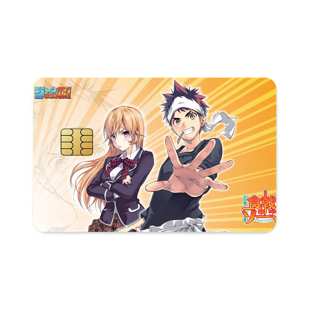Anime Food Wars: Shokugeki no Soma Credit Card Skins (4-in-1 Pack)