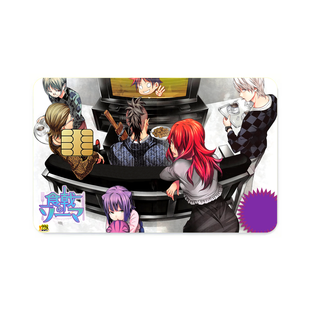 Anime Food Wars: Shokugeki no Soma Credit Card Skins (4-in-1 Pack)