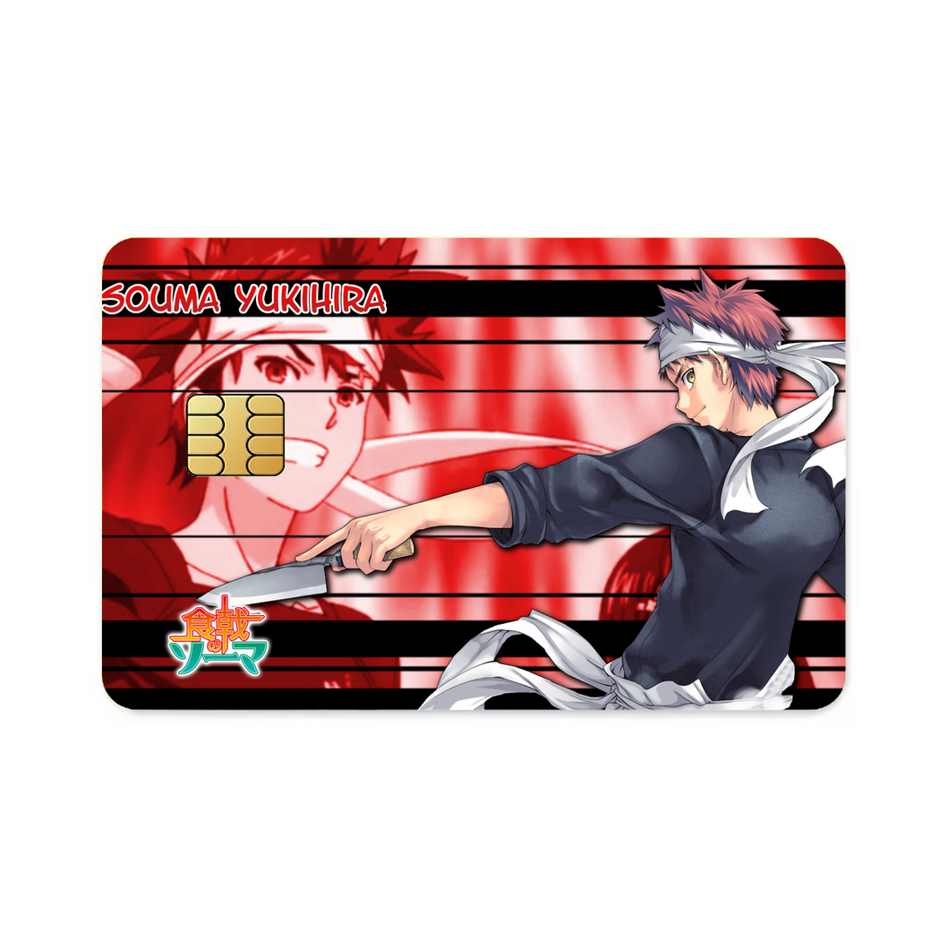 Anime Food Wars: Shokugeki no Soma Credit Card Skins (4-in-1 Pack)