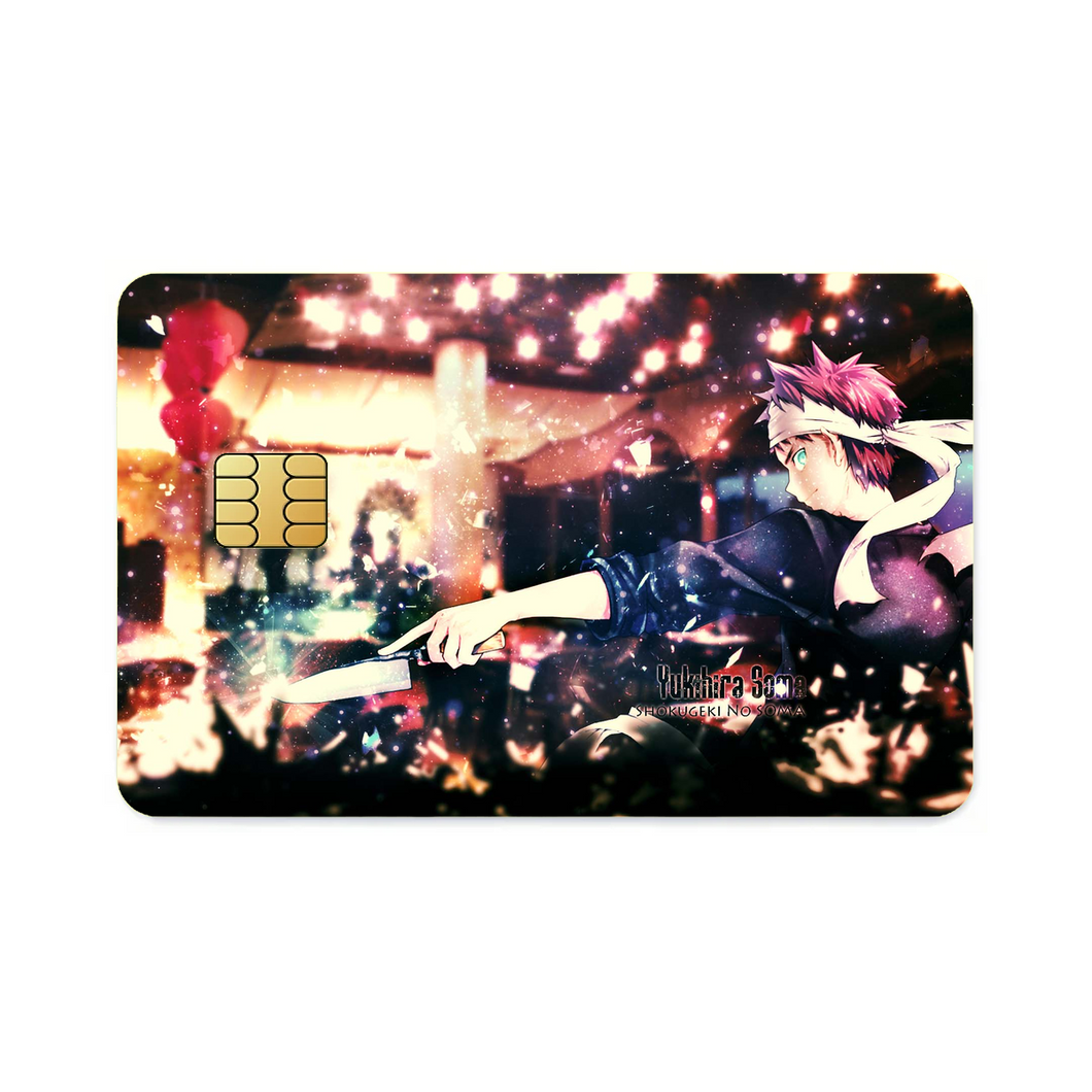 Anime Food Wars: Shokugeki no Soma Credit Card Skins (4-in-1 Pack)