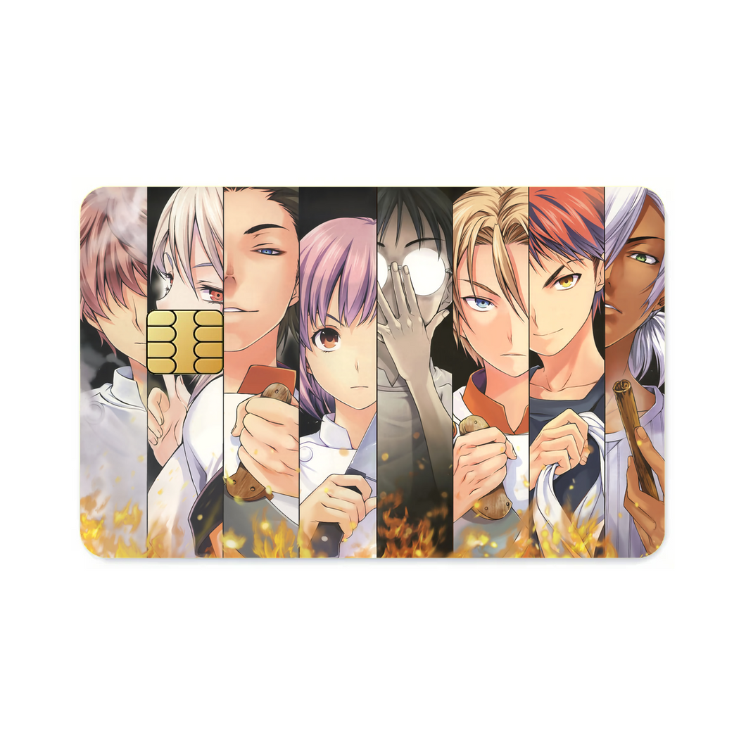 Anime Food Wars: Shokugeki no Soma Credit Card Skins (4-in-1 Pack)