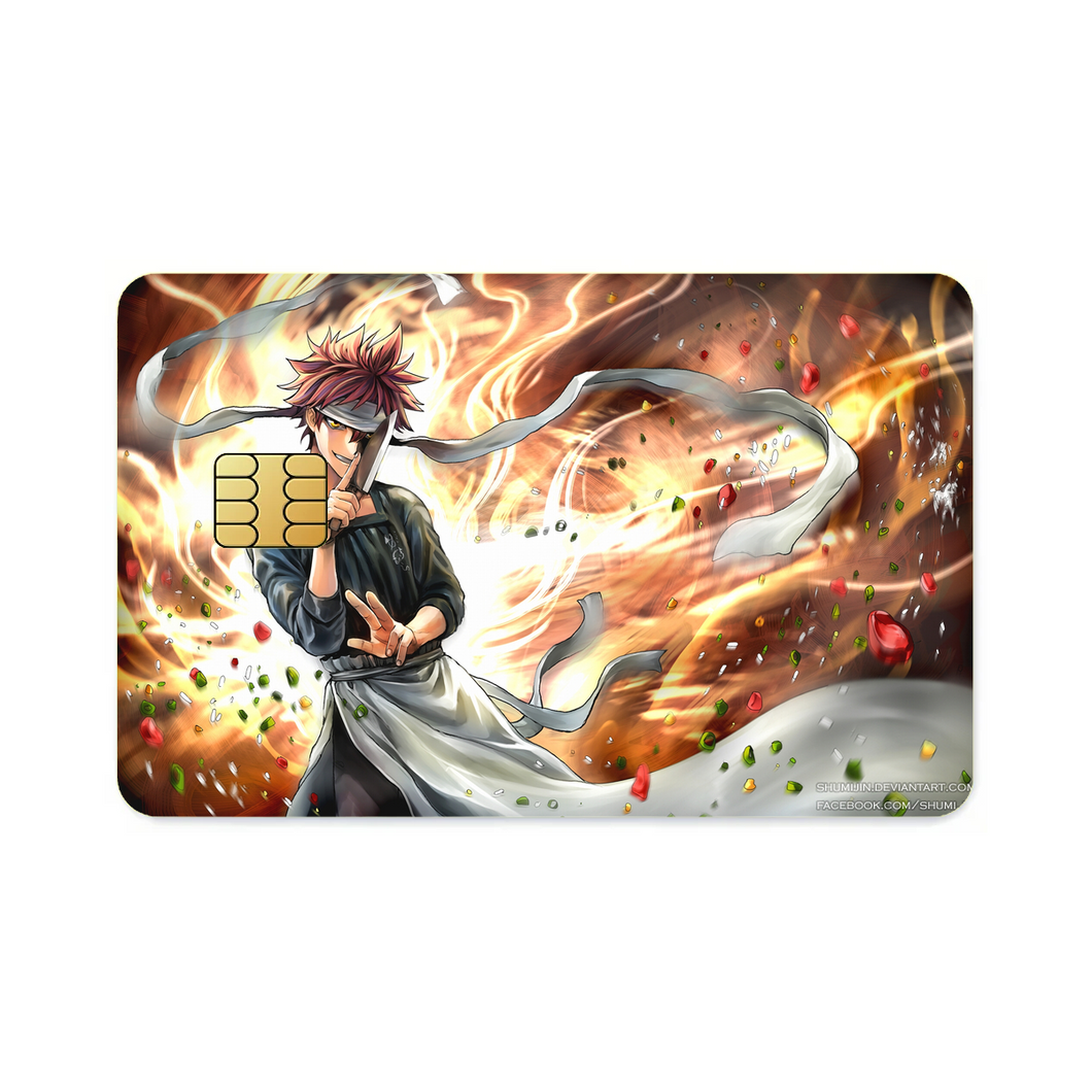 Anime Food Wars: Shokugeki no Soma Credit Card Skins (4-in-1 Pack)