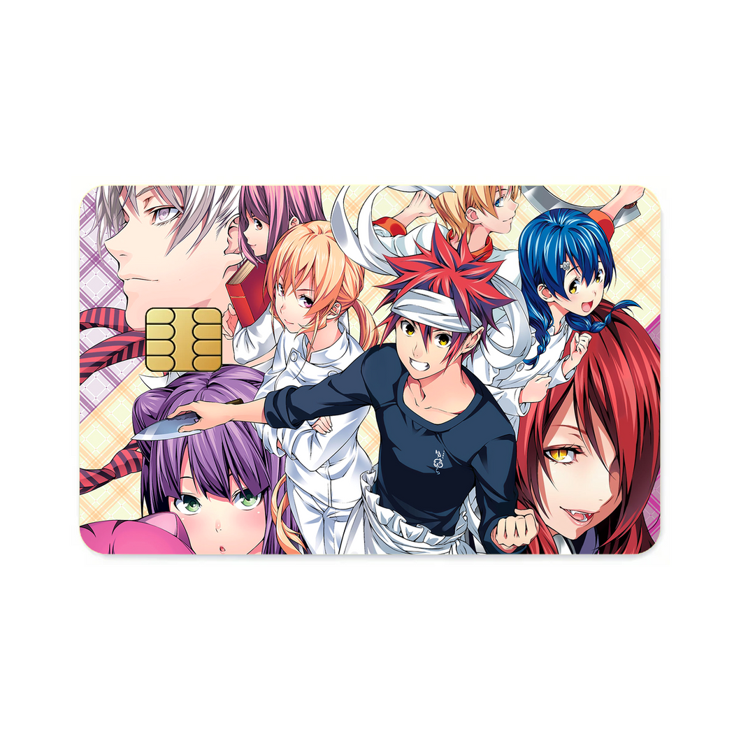 Anime Food Wars: Shokugeki no Soma Credit Card Skins (4-in-1 Pack)