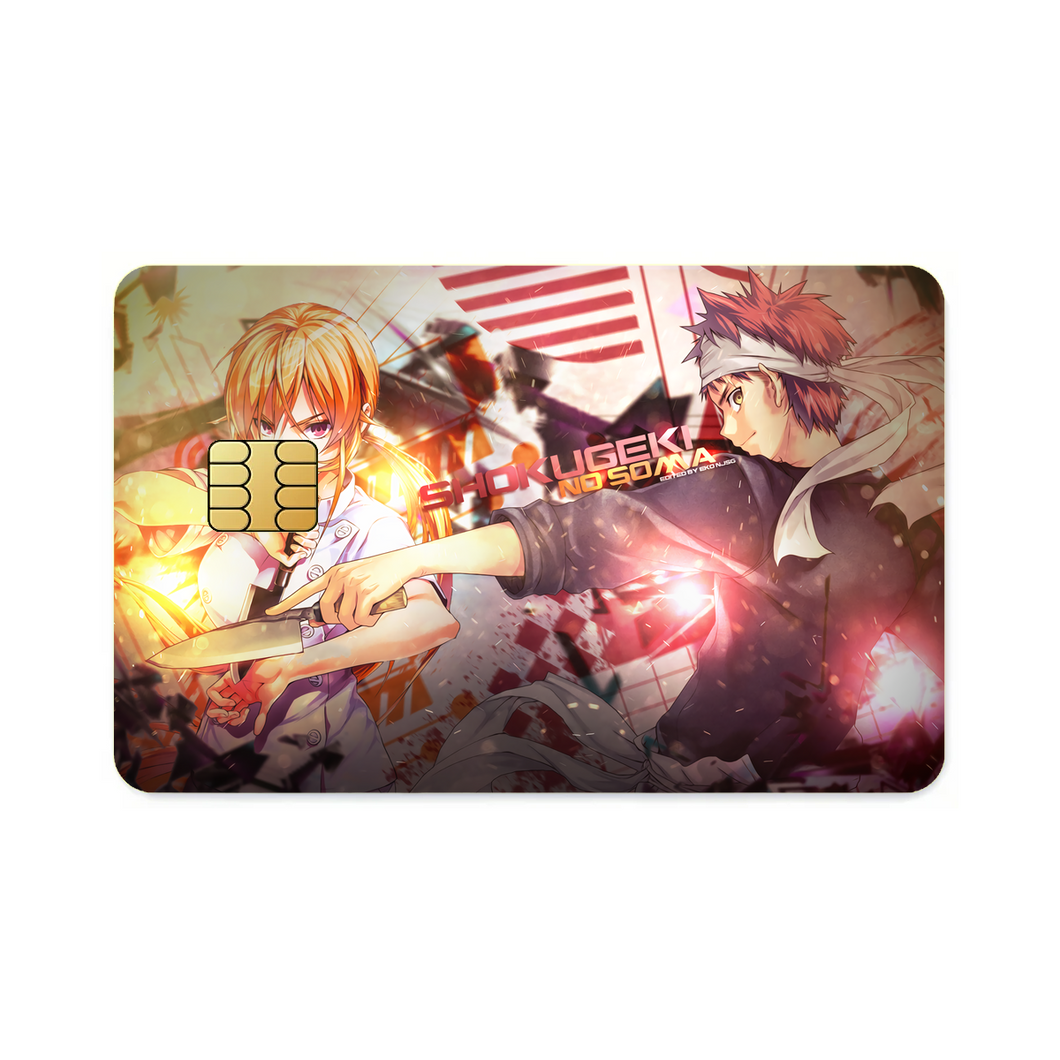 Anime Food Wars: Shokugeki no Soma  Credit Card Skins (4-in-1 Pack)