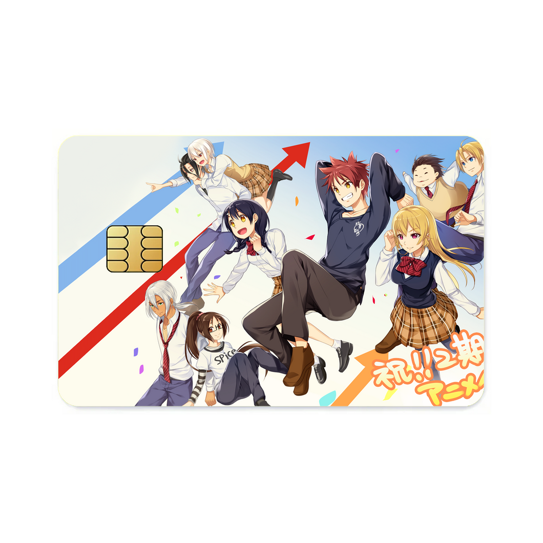 Anime Food Wars: Shokugeki no Soma Credit Card Skins (4-in-1 Pack)
