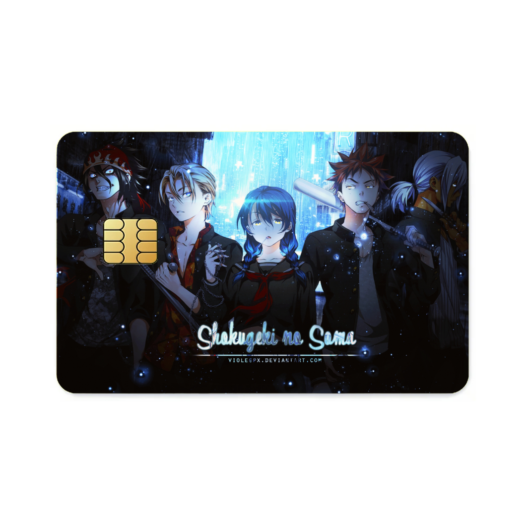 Anime Food Wars: Shokugeki no Soma Credit Card Skins (4-in-1 Pack)