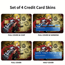 Load image into Gallery viewer, Anime FullMetal Alchemist  Credit Card Skins (4-in-1 Pack)

