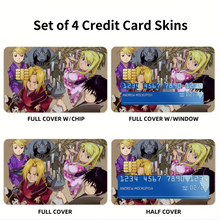 Load image into Gallery viewer, Anime FullMetal Alchemist Credit Card Skins (4-in-1 Pack)
