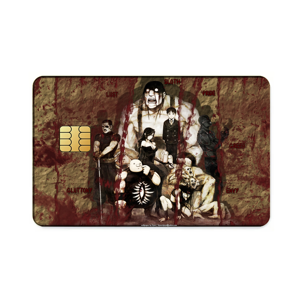 Anime FullMetal Alchemist  Credit Card Skins (4-in-1 Pack)
