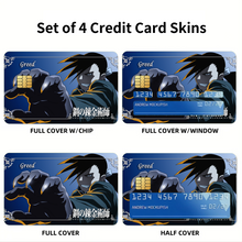 Load image into Gallery viewer, Anime FullMetal Alchemistr Credit Card Skins (4-in-1 Pack)
