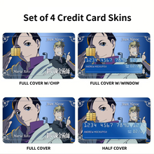 Load image into Gallery viewer, Anime FullMetal Alchemistr Credit Card Skins (4-in-1 Pack)
