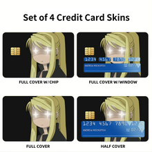 Load image into Gallery viewer, Anime FullMetal Alchemistr Credit Card Skins (4-in-1 Pack)
