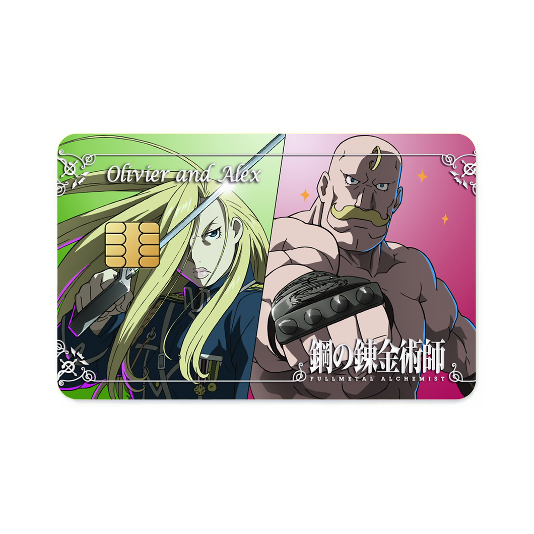 Anime FullMetal Alchemistr Credit Card Skins (4-in-1 Pack)