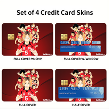 Load image into Gallery viewer, Anime Haikyu!! Credit Card Skins (4-in-1 Pack)
