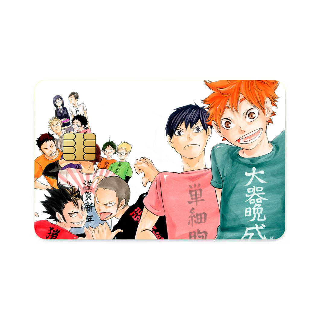 Anime Haikyu!! Credit Card Skins (4-in-1 Pack)
