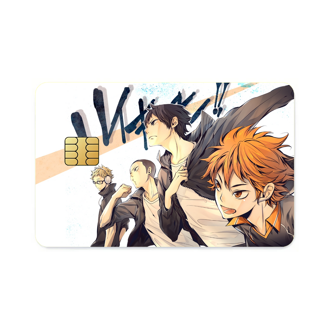 Anime Haikyu!! Credit Card Skins (4-in-1 Pack)