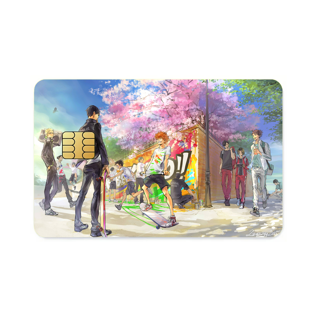 Anime Haikyu!!r Credit Card Skins (4-in-1 Pack)