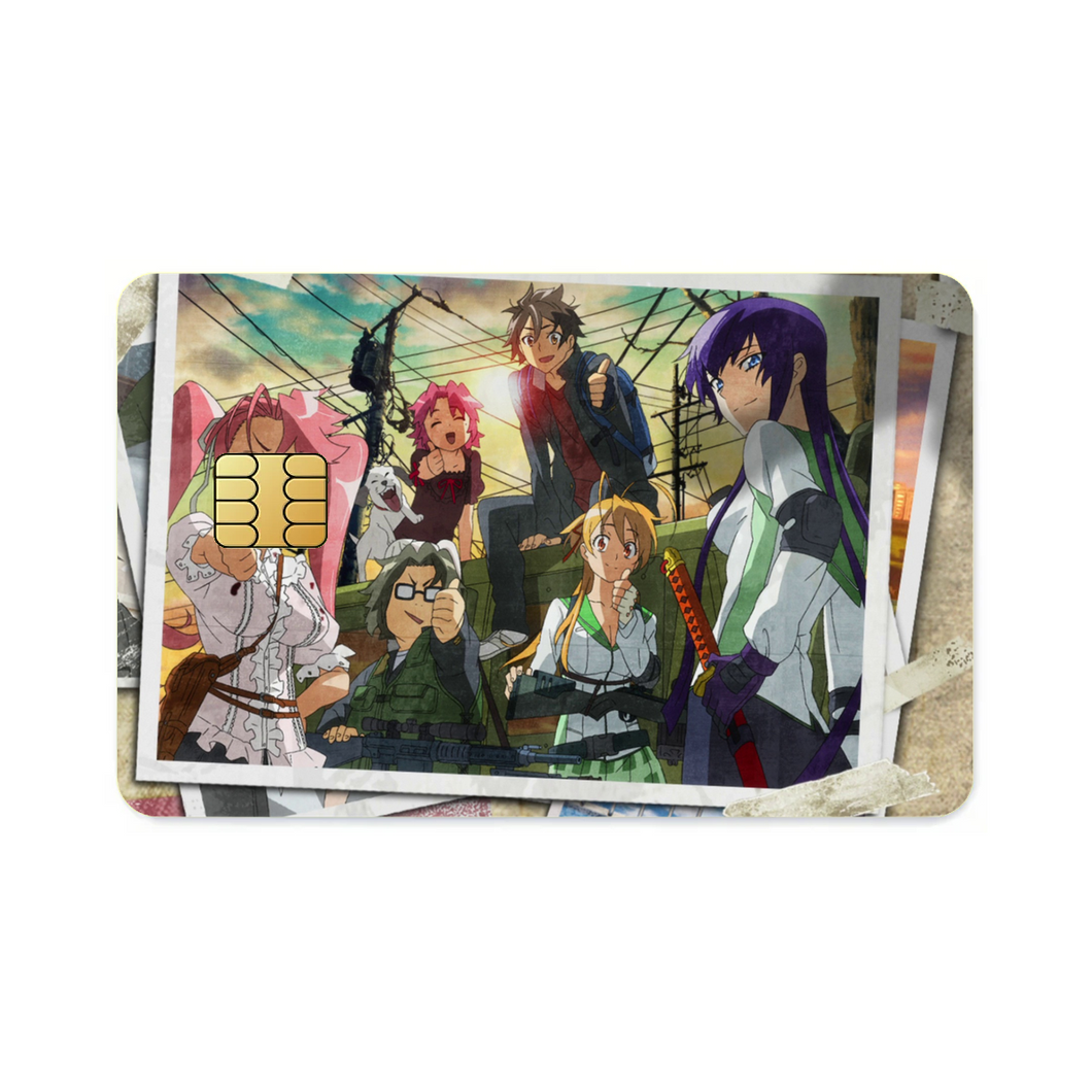 Anime Highschool Of The Dead Credit Card Skins (4-in-1 Pack)