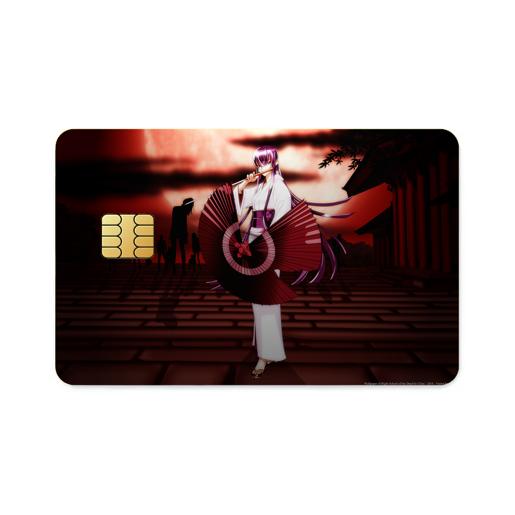Anime Highschool Of The Dead Credit Card Skins (4-in-1 Pack)