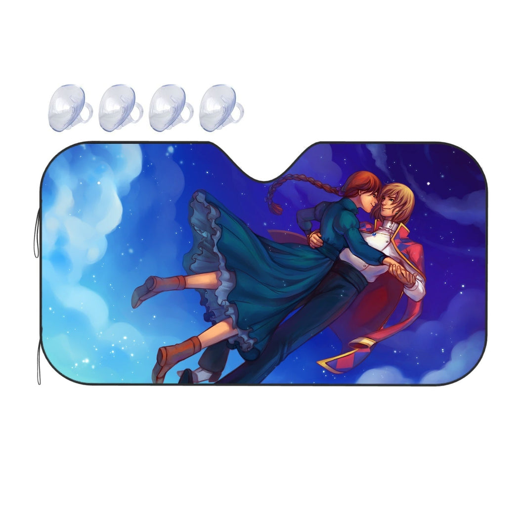 Anime Howl's Moving Castle Car Sunshade