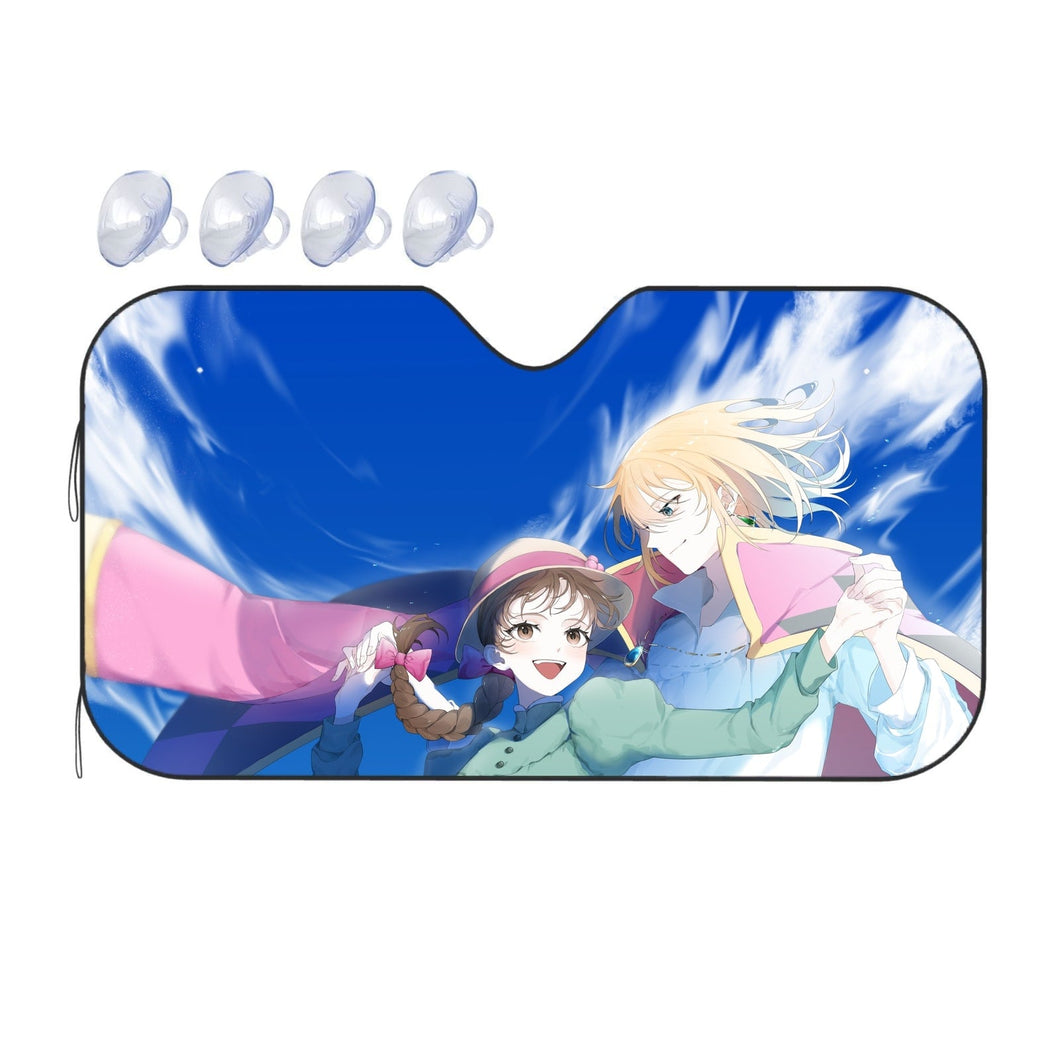 Anime Howl's Moving Castle Car Sunshade